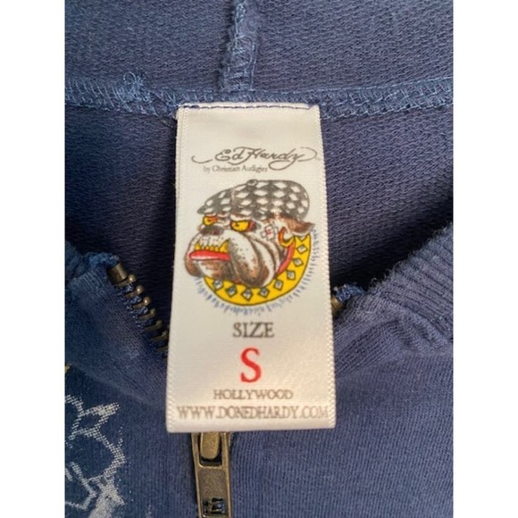 Ed Hardy Women's Full Zip Hoodie Sz Small - Picture 3 of 4
